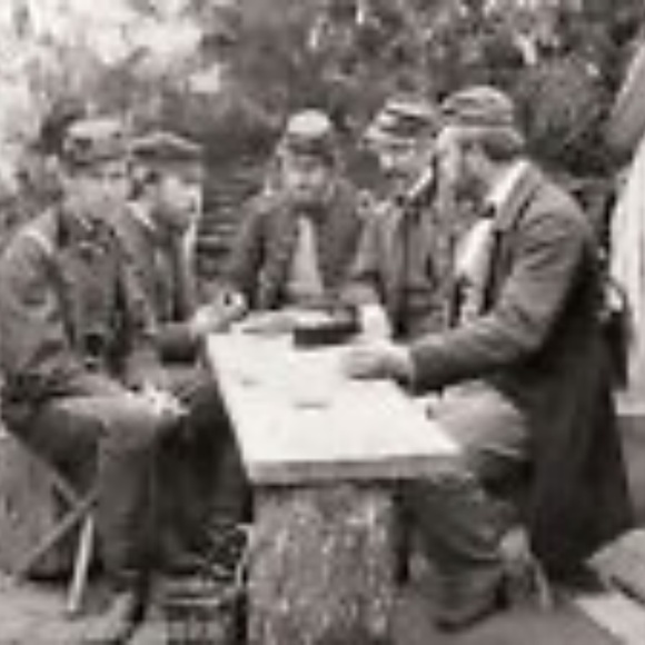 19th Century Civil War Era Mini Bone and Ebony Dominos 28 Complete Piece Set - Picture 8 of 8